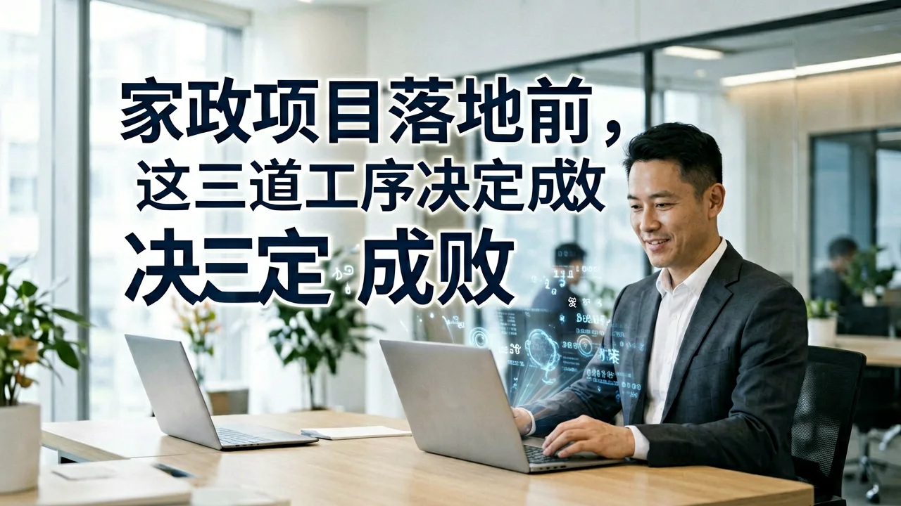 家政项目落地前，这三道工序决定成败