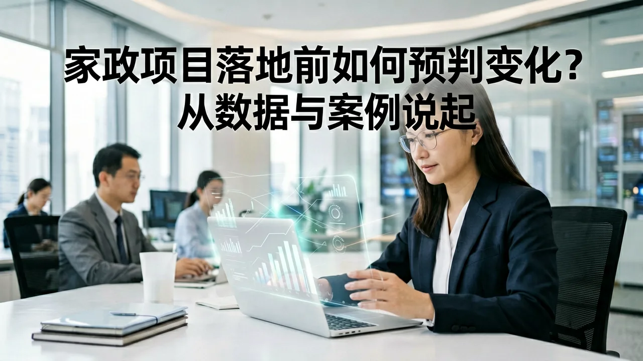 家政项目落地前如何预判变化？从数据与案例说起